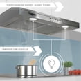thumbnail image 3 of Campana extractora purificadora Gutstark Home Acero Inox 50x44.5x12 cm 200 A 300 m3/h, 3 of 7