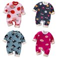 thumbnail image 3 of PEACNNG Baby Girl Boys Long-sleeve Jumpsuit Baby Romper Spring and Autumn Baby Girls Newborn Clothing's cartoon, 3 of 5
