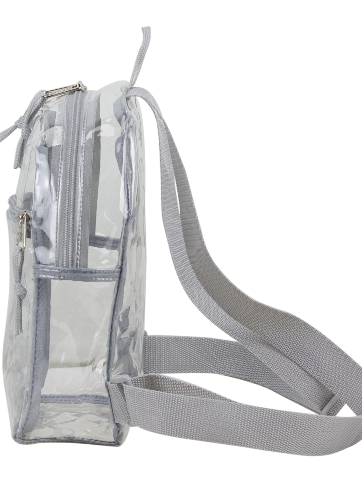 Eastsport Unisex Clear Mini Backpack, Soft Silver