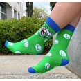 thumbnail image 3 of Nintendo Boys Super Mario Polyester Socks, Multicolor (5 Pack), 3 of 7