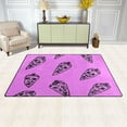 thumbnail image 3 of Purple Odd Carrot Soft Polyester Area Rug 31''x20'', Non Slip, Memory Foam, Water Absorbent, 3 of 7