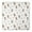 White Highland Cow-1, variant on Brown Highland Cow Flower Grass Pattern Square Fitted Tablecloth with Elastic Edge,Square Table Cover,Washable Elastic Table Cover for Home Kitchen Party Decor 36"x36"