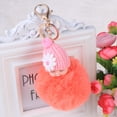thumbnail image 2 of Miangastore Plush Ball Keychain Baby Doll Key Ring Pendant Decor Beautiful Plush Ball for Bag Key 1 Set Watermelon Red, 2 of 8