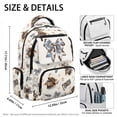 thumbnail image 4 of Pzuqiu Highland Cow Western Boot Backpack School Set 4Pcs with Lunchbox for Boys 6-10 Kids School Bag and Water Bottle Sleeve & Pencil Case Elementary Middle School Book Bag and Lunch Bag Set, 4 of 7