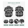 thumbnail image 5 of SMZ Women's Flannel Plaid Shacket - Long Sleeve Button-Down Jacket with Side Pockets, 5 of 6