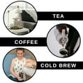 thumbnail image 3 of Thermal Coffee Carafe 50 Oz - Large Stainless Steel Insulated Carafe - 1.5 Liter Double Walled Vacuum Thermos Coffee and Beverage Dispenser with Tea Infuser and Strainer (Gray), 3 of 17