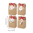 thumbnail image 4 of 24 Pcs 1 Bag Christmas Candy Storage Pouches Exquisite Gift Boxes (Khaki), 4 of 8