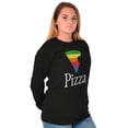 thumbnail image 3 of Rainbow Pride Piece of Pizza LGBT Long Sleeve TShirt Men Women Brisco Brands S, 3 of 6