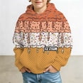 thumbnail image 4 of Boys Hoodies Ice Cream Baseball Pullover Sweatshirts Size 4-14 | Hooded with big pockets, All-over graphic print, Colorful sprinkle waffle cone, Classic pull-on, Active casual, 4 of 4