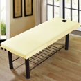 thumbnail image 5 of Juego de sábanas de spa reutilizables, sábana ajustable para camilla de masajes con orificio para la cara, funda para cama de salón duradera, cómoda y suave, lavable a máquina, 5 of 5