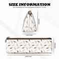 thumbnail image 2 of Rocae Leopard Print for Leather Pencil Case - Zippered Pen Case Stationery Bag Zipper Pouch Pencil Holder For Men Women Businessmen And Artists, 2 of 5