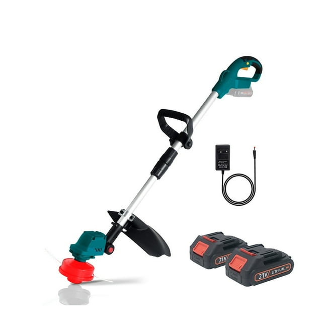 Brushless Electric Lawn Mower 28000RPM Cordless Grass Trimmer Length Adjustable Cutter Garden Tools Can Use ,Easy to Use