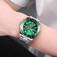 thumbnail image 4 of MEGIR Luxury Business Quartz Watch Men Stainless Steel Chronograph Waterproof Sports Wristwatches, 4 of 10