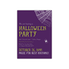 Personalized Halloween Invite - Spider Web - 5 x 7 Flat