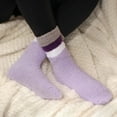thumbnail image 2 of Women's Soft and Cozy Fuzzy Assorted Crew Socks, 5 Pairs, Assortment D, 2 of 4