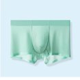 thumbnail image 5 of Bixock Boxers for Men,Men's Underwear Ice Silk Seamless Solid Color Breathable Soft Summer Thin Briefs, 5 of 6