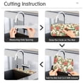 thumbnail image 5 of Yayeee Faucet Mat for Kitchen Sink 14.7" Diatomite Long Splash Guard Pad, Retro Christmas Holly, 2 Pack, 5 of 7