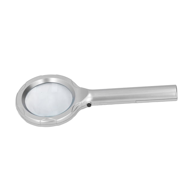 Illuminated Magnifying Glass, Portable Wide Usage Handheld Lighted Magnifier With 6 LED Lights For Coin Collecting