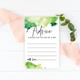 thumbnail image 2 of Koyal Wholesale Ombre Green Watercolor Wedding Advice & Well Wishes Guest Book Cards for Bride and Groom, 56 Pack, 2 of 5