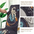 thumbnail image 5 of Yayeee 2 Pack Dining Chair Covers Stretch Parson Chairs Slipcovers Seat Protector, Black Astronaut Record, 5 of 6