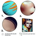 thumbnail image 3 of Designart Colorful Sensual Woman In Fur Coat II Floating Frame Wall Art, 3 of 5