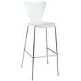 thumbnail image 1 of LexMod Arne Jacobsen Style Series 7 Bar Stool Chair in White, 1 of 3