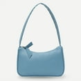 thumbnail image 6 of Simple Elegant Women Small Shoulder Bag Pure Color Sling Handbags (Blue), 6 of 8