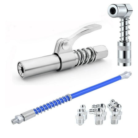 High Pressure Quick Release Grease Couplers - Grease Gun Coupler, Grease Gun Fittings, Long-Lasting Rebuildable Tools, 10000 PSI High Pressure Coupler Quick Release Grease