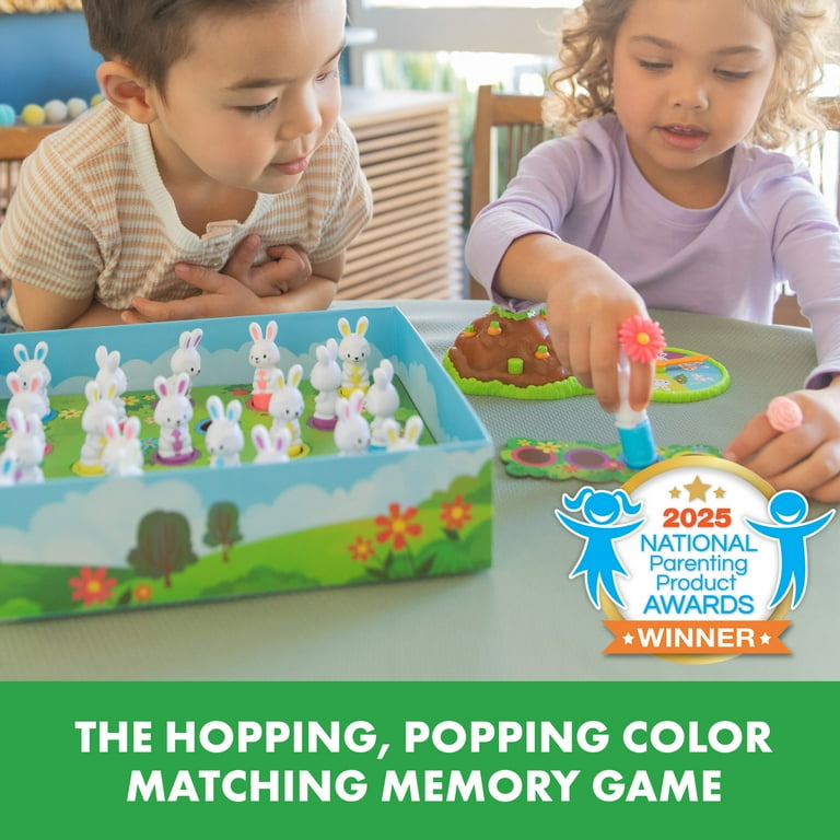 Educational Insights Pop Pop Bunny Hop, Memory & Color Matching