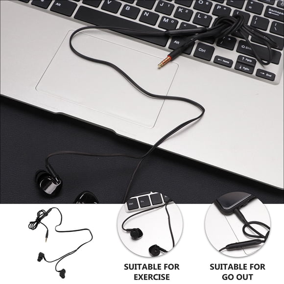 IDEANATEGRATE 2Ud Auriculares Colgantes Negros Inalámbricos Deportivos Ergonómico Confort Para Exterior