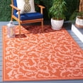 thumbnail image 2 of Safavieh Courtyard Kevin Floral Indoor/Outdoor Area Rug, Terracotta/Natural, 6'7" x 9'6", 2 of 15