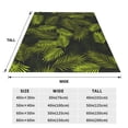 thumbnail image 3 of Honeii Tropical Palm Leaves Fern Leaf Print Fleece Blanket - Throw Blanket for Bed, Sofa, Couch, Camping, and Travel , Microplush Ultra Soft Warm Blanket-60"x50", 3 of 7