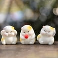 thumbnail image 4 of Cheers 6Pcs/Set Hamster Ornement Belle Exquise Résine Fée Adorable Figurines Animales pour Étagère, 4 of 7