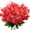 Red, variant on Sinhoon 6pcs Artificial Silk Flowers Fake Hyacinth Floral Plants Arrangements Outdoor Indoor Home Garden Hotel Wedding (Yellow)