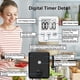 thumbnail image 5 of Temporizadores de cocina, paquete de 4, temporizador digital con imán, temporizador de cuenta regresiva para cocinar, hacer ejercicio y aprender (blanco), 5 of 5