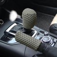 thumbnail image 4 of 3 Pack Car Steering Wheel Cover Set Include Handbrake Cover Gear Shift Cover, Summer Anti Skid Mesh Wheel Sleeve Protector, Breathable Elastic -Qin, 4 of 5