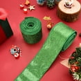 thumbnail image 5 of 2 Rolls 20 Yards Christmas Ribbon Metallic Glitter Ribbons for Gift Wrapping, Shiny Curling Wired Edge Ribbon for Christmas Tree Wreath DIY Crafts Home Party Holiday Decoration, 2.5" x 10 Yd x 2, 5 of 9