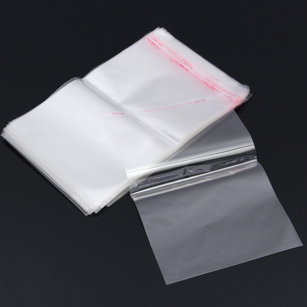 Resealable 40 Sizes to Choose From Colourless 1 100 x Zip Press Seal Poly Bags 19x25 