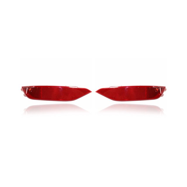 Bumper Cover Reflector - Compatible/Replacement for '16-18 Hyundai Tucson - Rear - Pair, Left Driver + Right Passenger Set - 92406D3050, 92405D3050 - CAPA