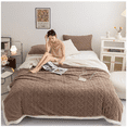 thumbnail image 4 of Sherpa Fleece Blanket Fuzzy Soft Throw Blanket Dual Sided Blanket for Couch Sofa Bed, 4 of 7