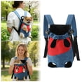 thumbnail image 2 of MKHSQHDG Today's Deals Lightweight Backpack Suitable for Small and Cats Easy to Adjust Shoulder Strap Basic Leg Exposure Design Durable Suitable for Daily Use, 2 of 5