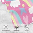 thumbnail image 3 of GZHJMY Rainbow Pattern Print Pure Cotton Hand Towels for Bath Decorative Guest Towels Fingertip Towels for Bathroom Spa Gym, 2-Piece, 16 x 28 inches（126）, 3 of 7