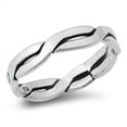 thumbnail image 1 of Infinity Cable Twisted Ring .925 Sterling Silver Band Jewelry Female Male Unisex Size 9, 1 of 4