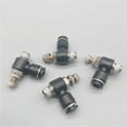 thumbnail image 3 of 10pcs Black 4-12mm Tube - M5 1/8" 1/4" 3/8" 1/2" Male Thread Push to connect Fitting Elbow Pneumatic Speed Flow Controller Fittings
--------
,Leak Free Connections, 3 of 5