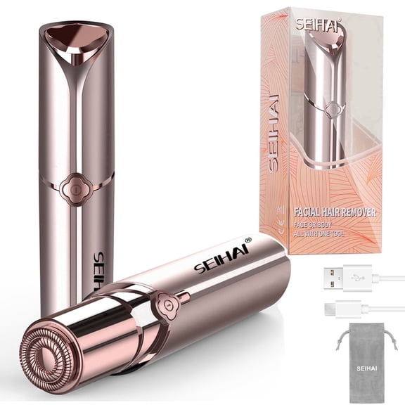 Facial Hair Removal for Women, SEIHAI Hair Removal Device, Rechargeable Hair Remover for Women, Facial Hair Remover for Face, Upper Lip, Chin