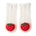 thumbnail image 2 of BLTIBY Baby Toddler Girl Sock Child Infant Cotton Mesh Thin Breathable Comfortable Printed Floor Socks for Kids White 8-36 Months, 2 of 3