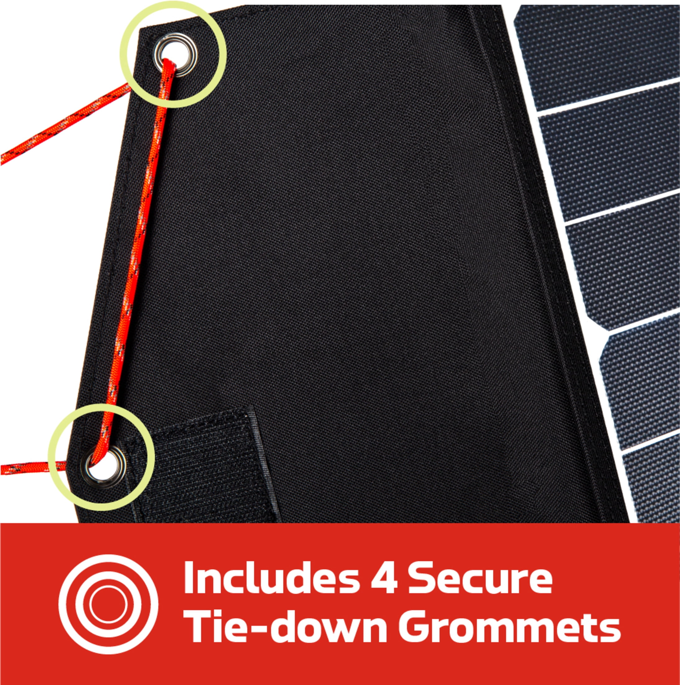 Cummins Portable 60W Solar Panel for Portable Power Stations, iPhone, iPad, Tablets, Laptop, with QC 3.0 USB and USB-C ports, DC Output, for Outdoors, Camping, RVs, and Travel, Black