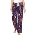 thumbnail image 2 of Lsque Halloween Sweet Candy Print Women's Pajama Pants, Lounge Pant - Comfortable Home Wear,Elastic Waistband, Stylish Design-Small, 2 of 9