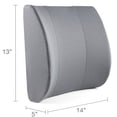 thumbnail image 7 of DMI Lumbar Support Pillow for Chair – Contoured Foam Cushion with Removable Washable Cover for Lower Back Pain Relief, Posture Support, 14x13x5, Premium, Gray, 7 of 7