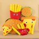 thumbnail image 4 of French Fries Hamburger Plush Toy Cute Pizza Foodie Snack Throw Kawaii Christmas Gift Pillow Kids Stuffed Toys Room Decoration, 4 of 5
